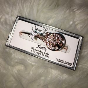 Rose Gold Family Charm Bracelet